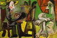 Der Künstler und sein Modell L artiste et son modele 4 1964 kubistisch